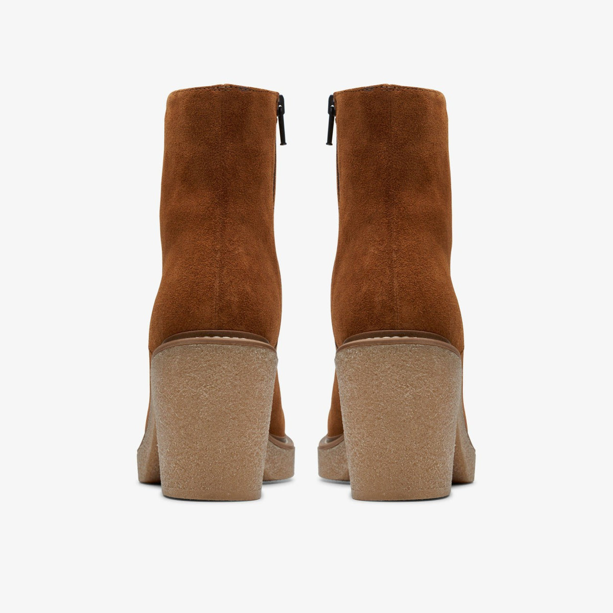 Clarks Women Colden Up Dark Tan Suede