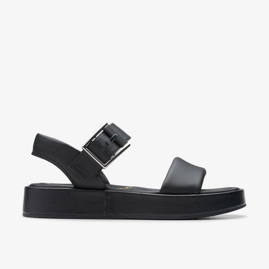 Clarks Women Alda Strap Black Leather