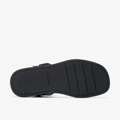 Clarks Women Alda Strap Black Leather