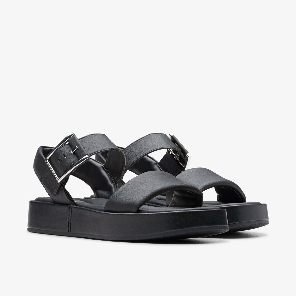 Clarks Women Alda Strap Black Leather
