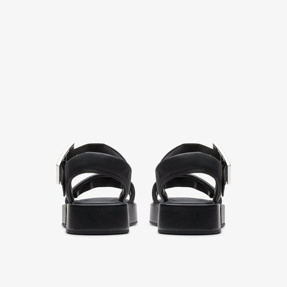 Clarks Women Alda Strap Black Leather