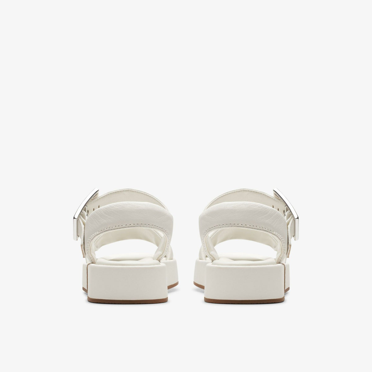 Clarks Women Alda Strap Off White Leather