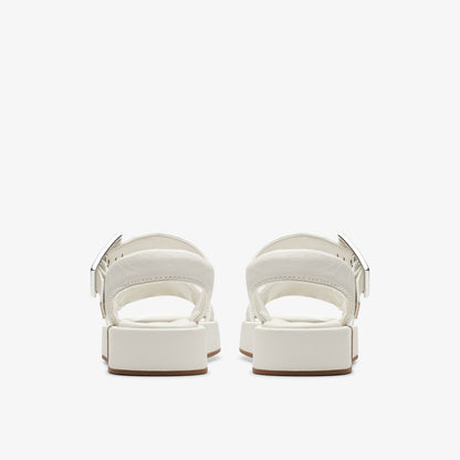 Clarks Women Alda Strap Off White Leather