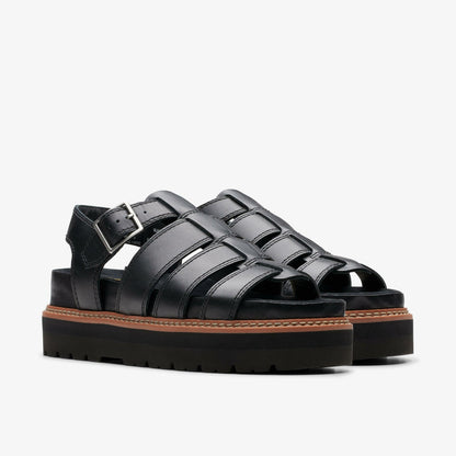 Clarks Women Orianna Twist Black Leather