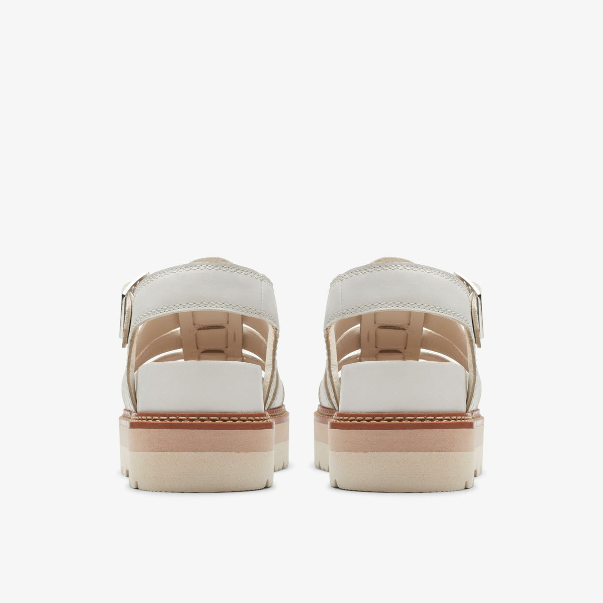 Clarks Women Orianna Twist Off White Leather