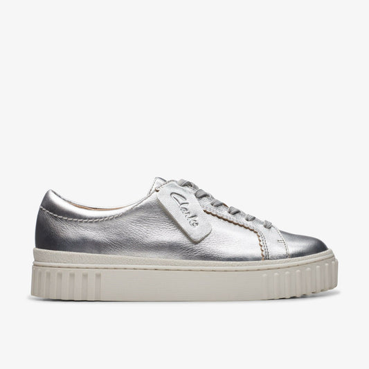 Clarks Women Mayhill Walk Silver Metallic