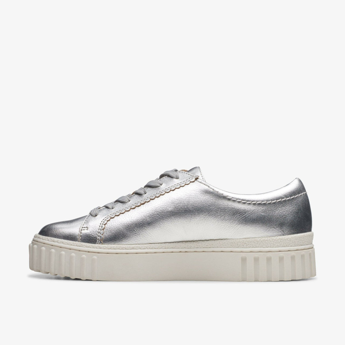 Clarks Women Mayhill Walk Silver Metallic