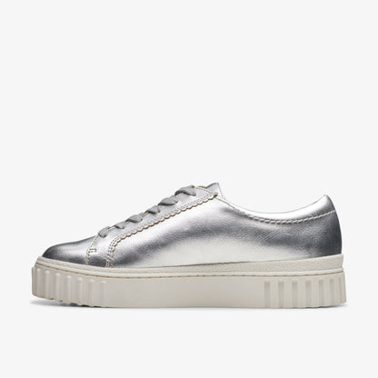 Clarks Women Mayhill Walk Silver Metallic