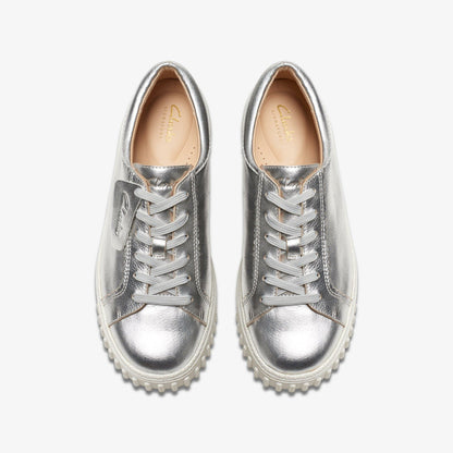 Clarks Women Mayhill Walk Silver Metallic