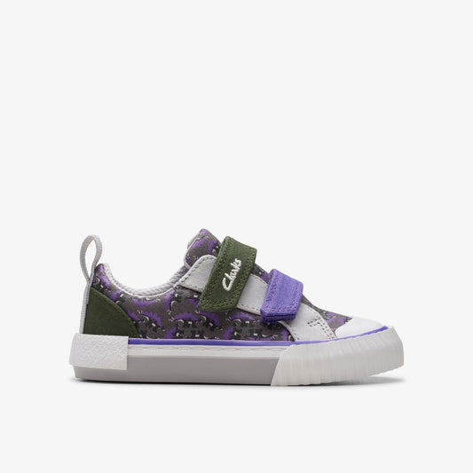 Clarks Kids Foxing Steggy Toddler Grey Combination
