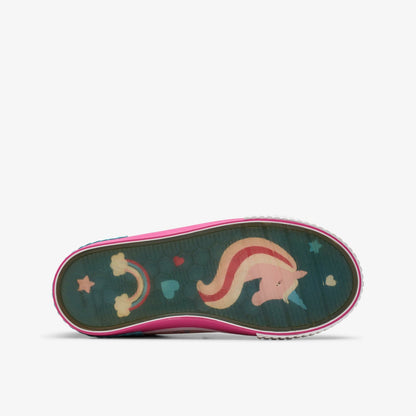 Clarks Kids Foxing Myth Kid Pink Multicolour