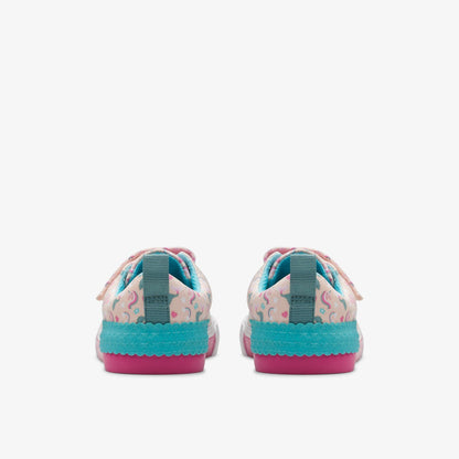 Clarks Kids Foxing Myth Kid Pink Multicolour