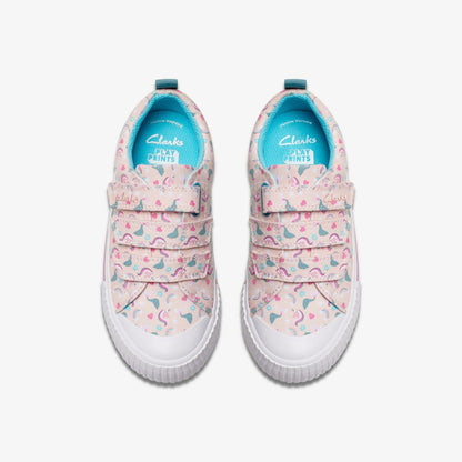 Clarks Kids Foxing Myth Kid Pink Multicolour