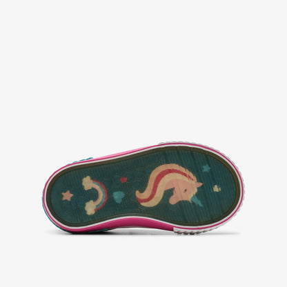 Clarks Kids|Babies Foxing Myth Toddler Pink Multicolour
