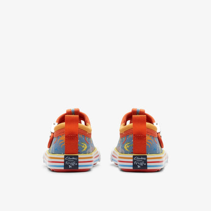 Clarks Kids Foxing Fish Toddler Grey Print