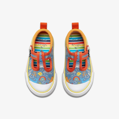 Clarks Kids Foxing Fish Toddler Grey Print