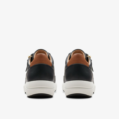 Clarks Women Tivoli Zip Black Leather