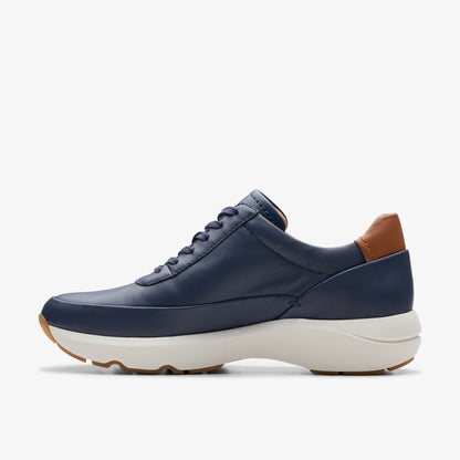 Clarks Women Tivoli Zip Navy Leather