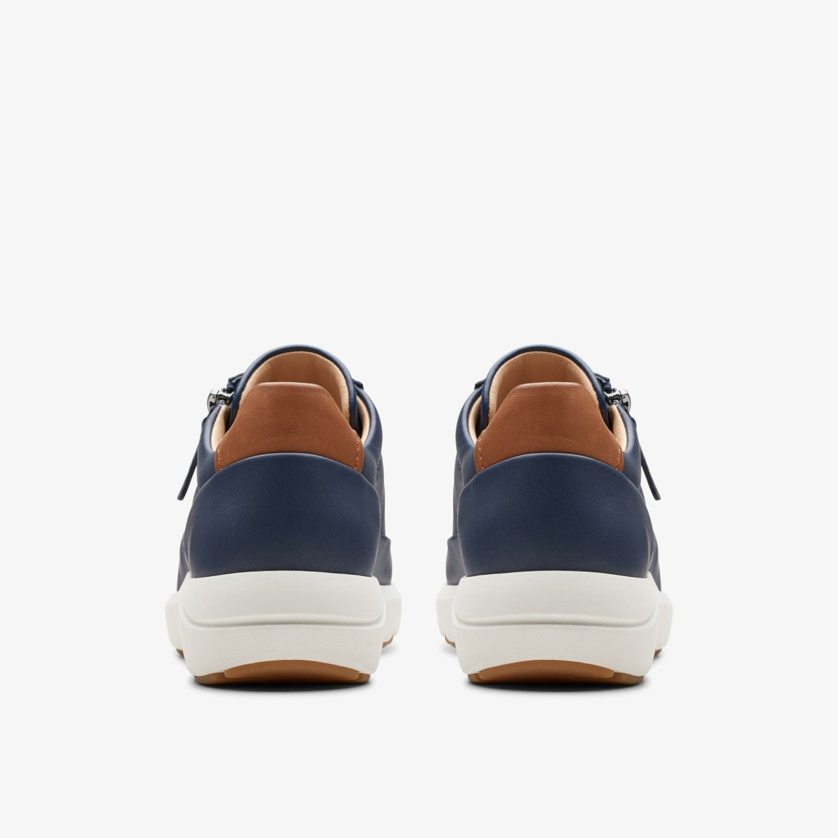 Clarks Women Tivoli Zip Navy Leather