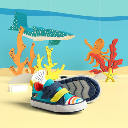 Clarks Kids Foxing Ocean Toddler Blue Multicolour