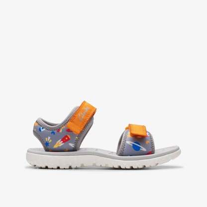 Clarks Kids Surfing Tide Kid Grey/Orange
