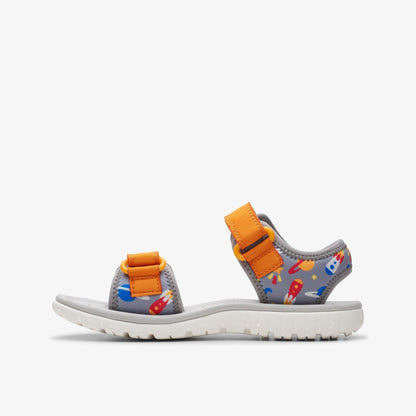 Clarks Kids Surfing Tide Kid Grey/Orange