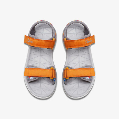 Clarks Kids Surfing Tide Kid Grey/Orange