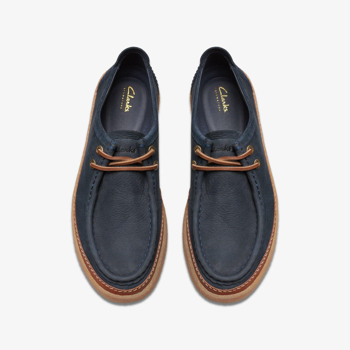 Clarks Men Clarkwood Moc Navy Nubuck