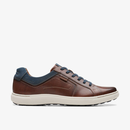 Clarks Men Mapstone Lace Mahogany Leather