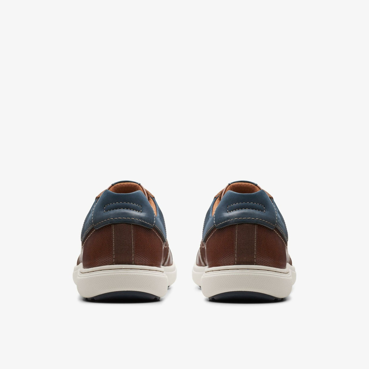 Clarks Men Mapstone Lace Mahogany Leather