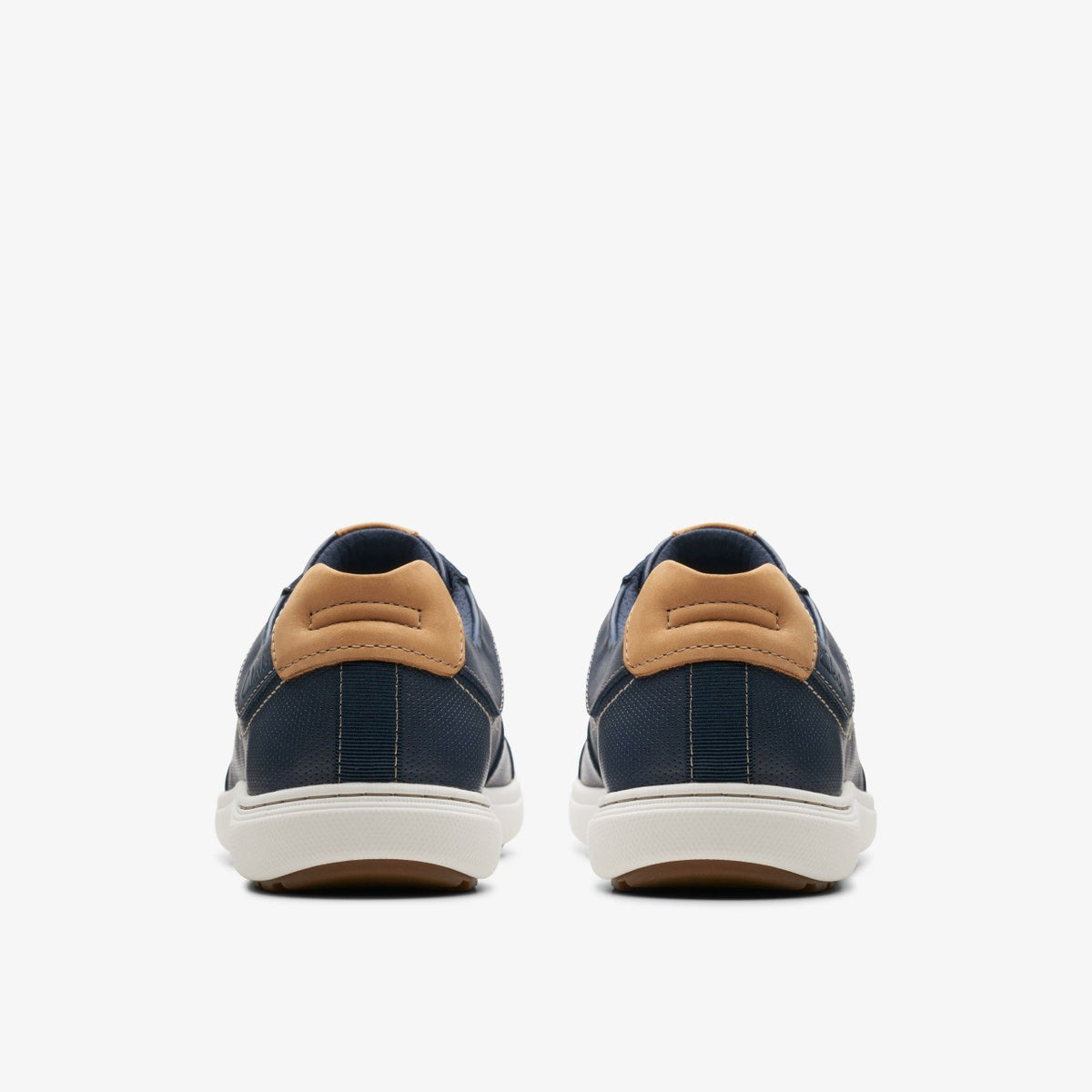 Clarks Men Mapstone Lace Navy Leather