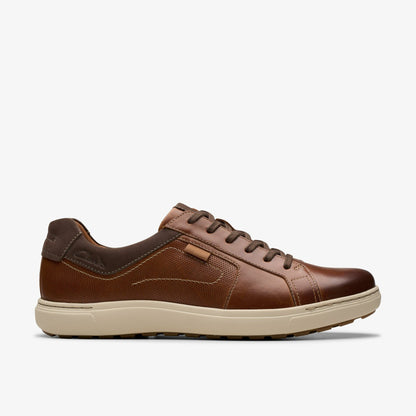 Clarks Men Mapstone Lace Tan Leather