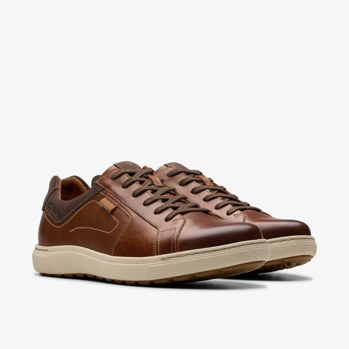 Clarks Men Mapstone Lace Tan Leather