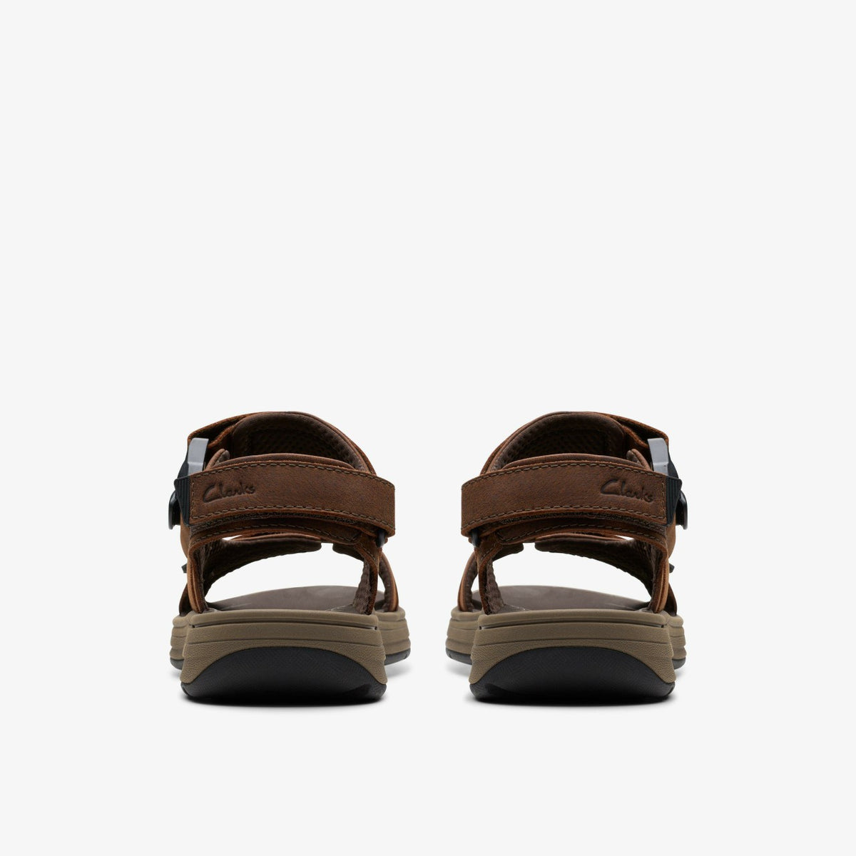 Clarks Men Saltway Trail Dark Brown Leather