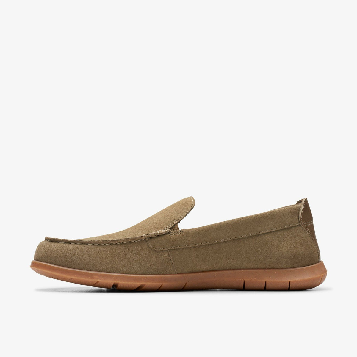 Clarks Men Flexway Step Olive Suede