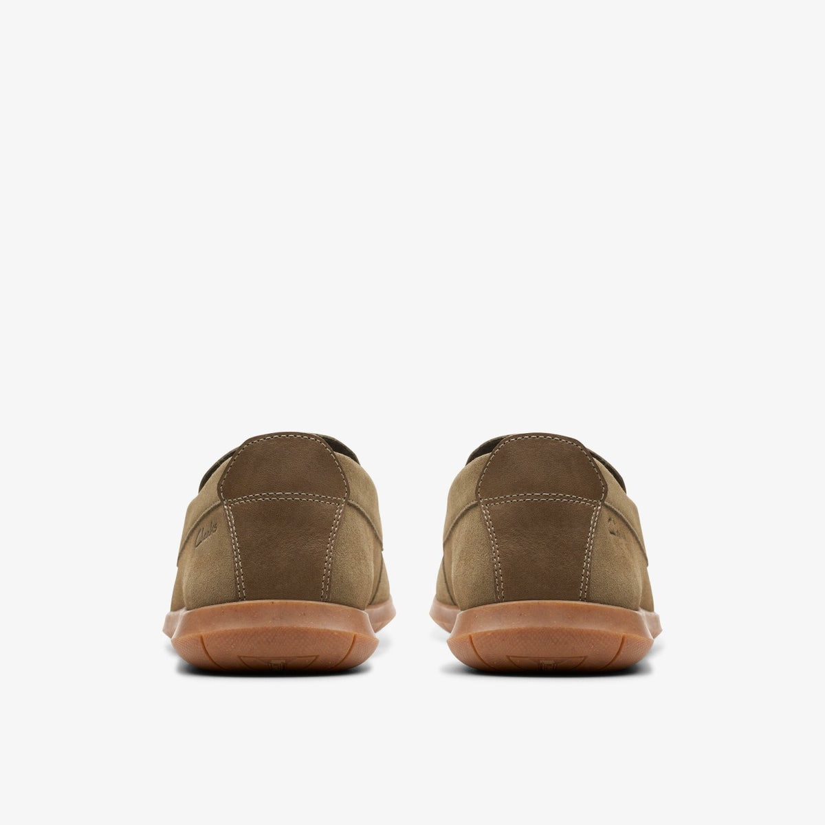 Clarks Men Flexway Step Olive Suede