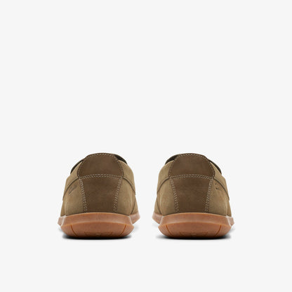 Clarks Men Flexway Step Olive Suede