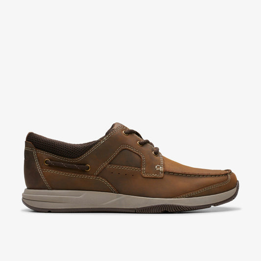 Clarks Men Sailview Lace Beeswax Leather