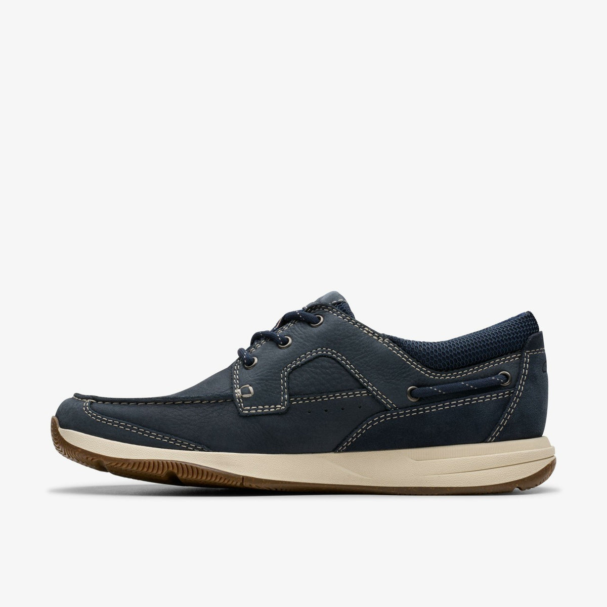 Clarks Men Sailview Lace Navy Nubuck