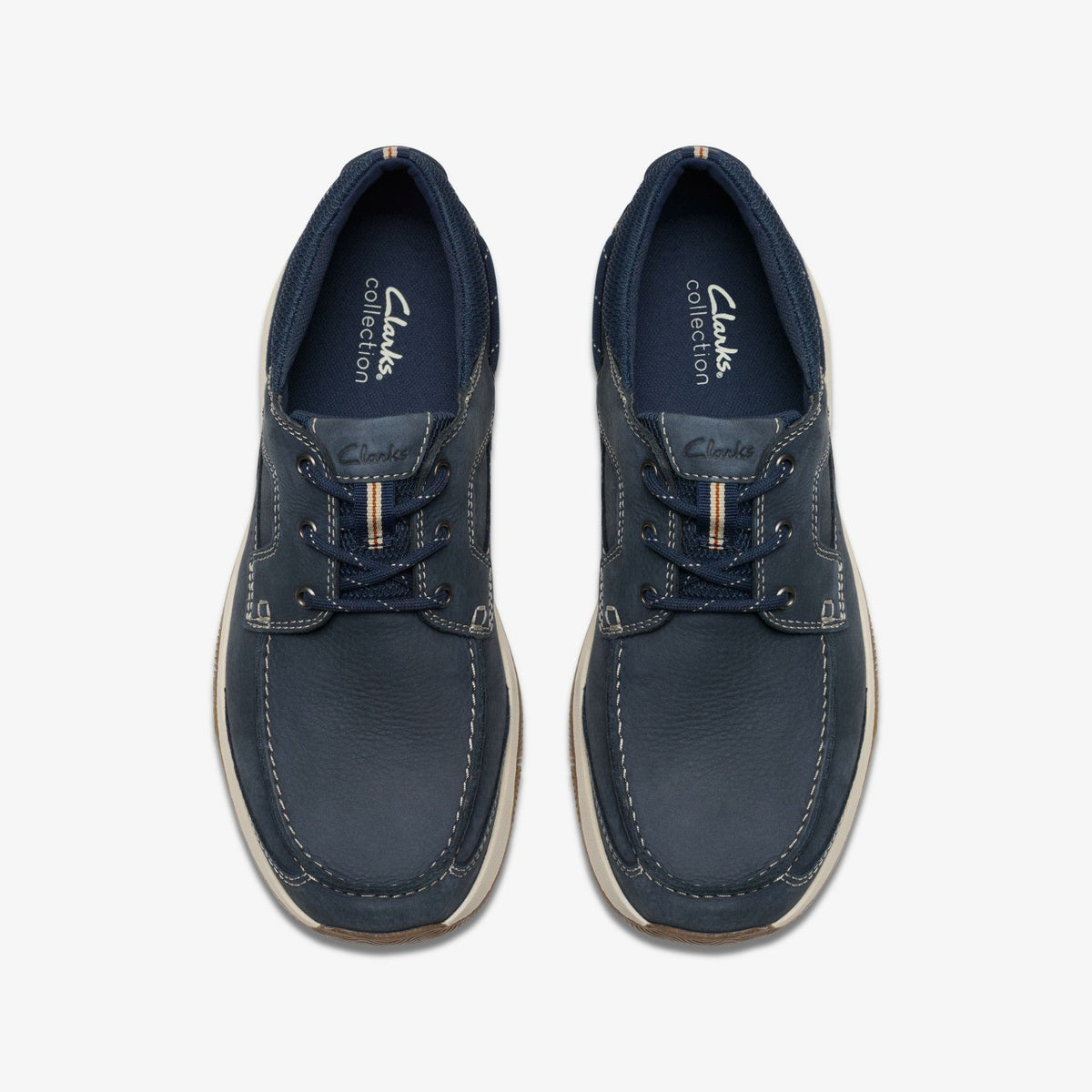 Clarks Men Sailview Lace Navy Nubuck