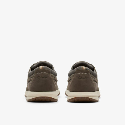 Clarks Men Sailview Lace Taupe Nubuck