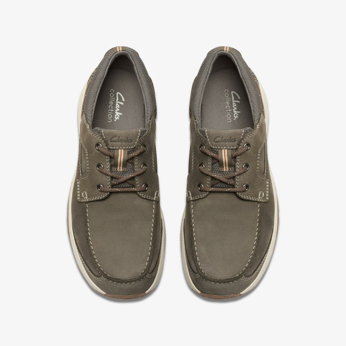 Clarks Men Sailview Lace Taupe Nubuck