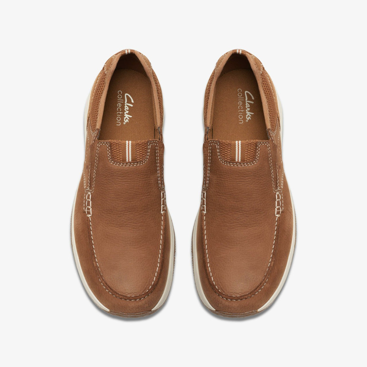 Clarks Men Sailview Step Loafer Light Tan Nubuck