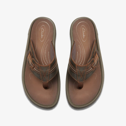 Clarks Men Wesley Sun Beeswax Leather
