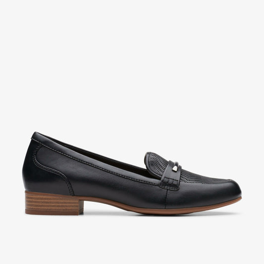 Clarks Women Juliet Aster Black Leather