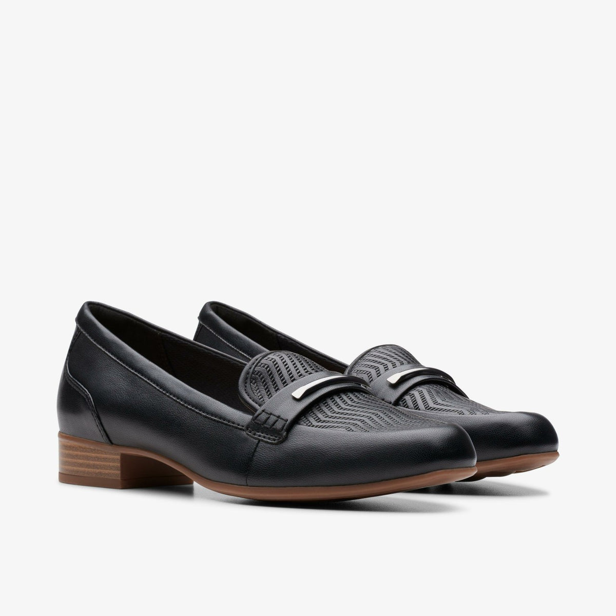 Clarks Women Juliet Aster Black Leather
