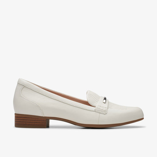 Clarks Women Juliet Aster Off White Leather
