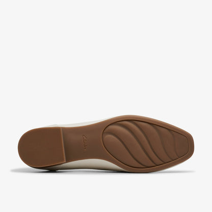 Clarks Women Juliet Aster Off White Leather