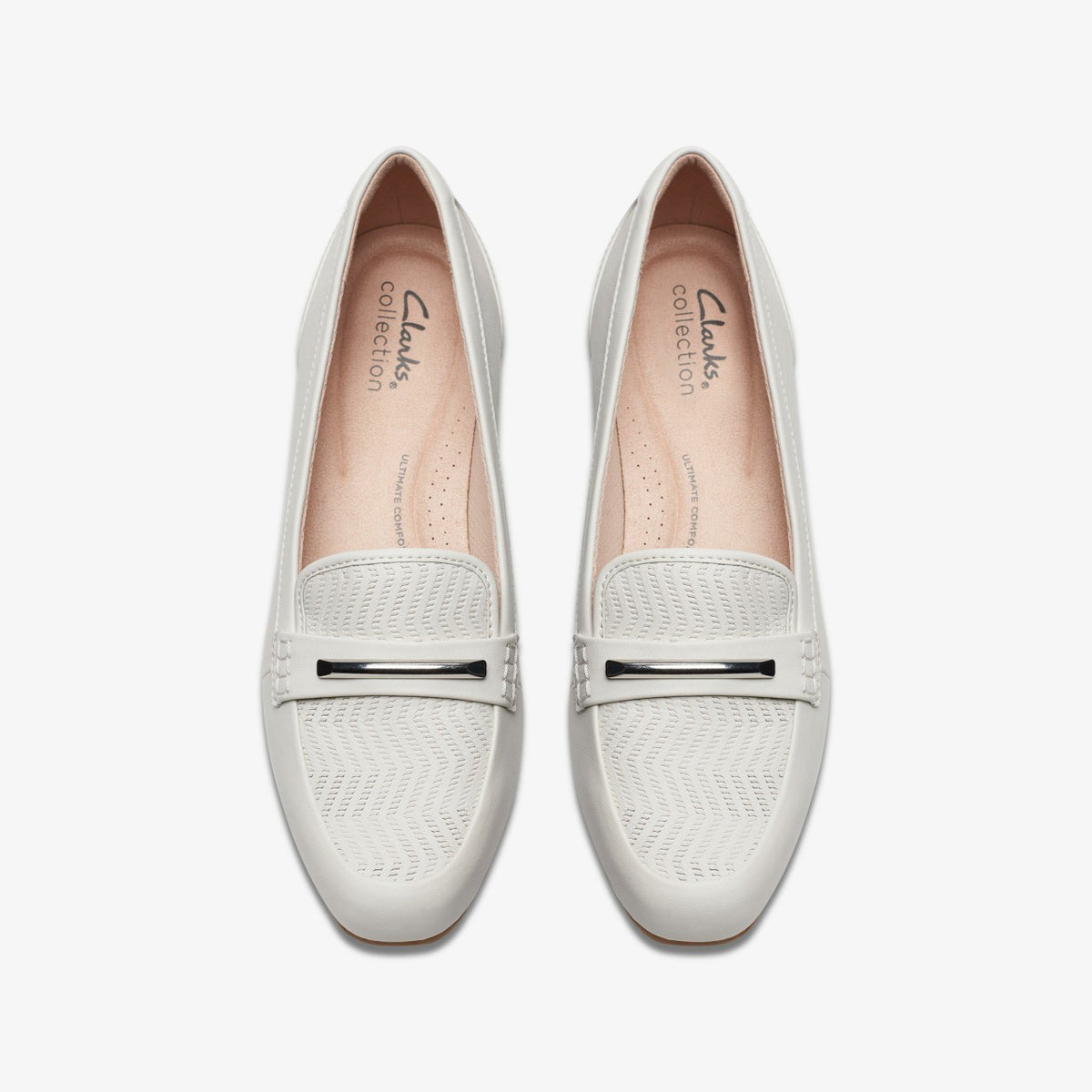 Clarks Women Juliet Aster Off White Leather