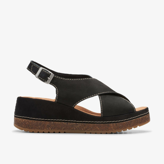 Clarks Women Kassanda Step Black Nubuck